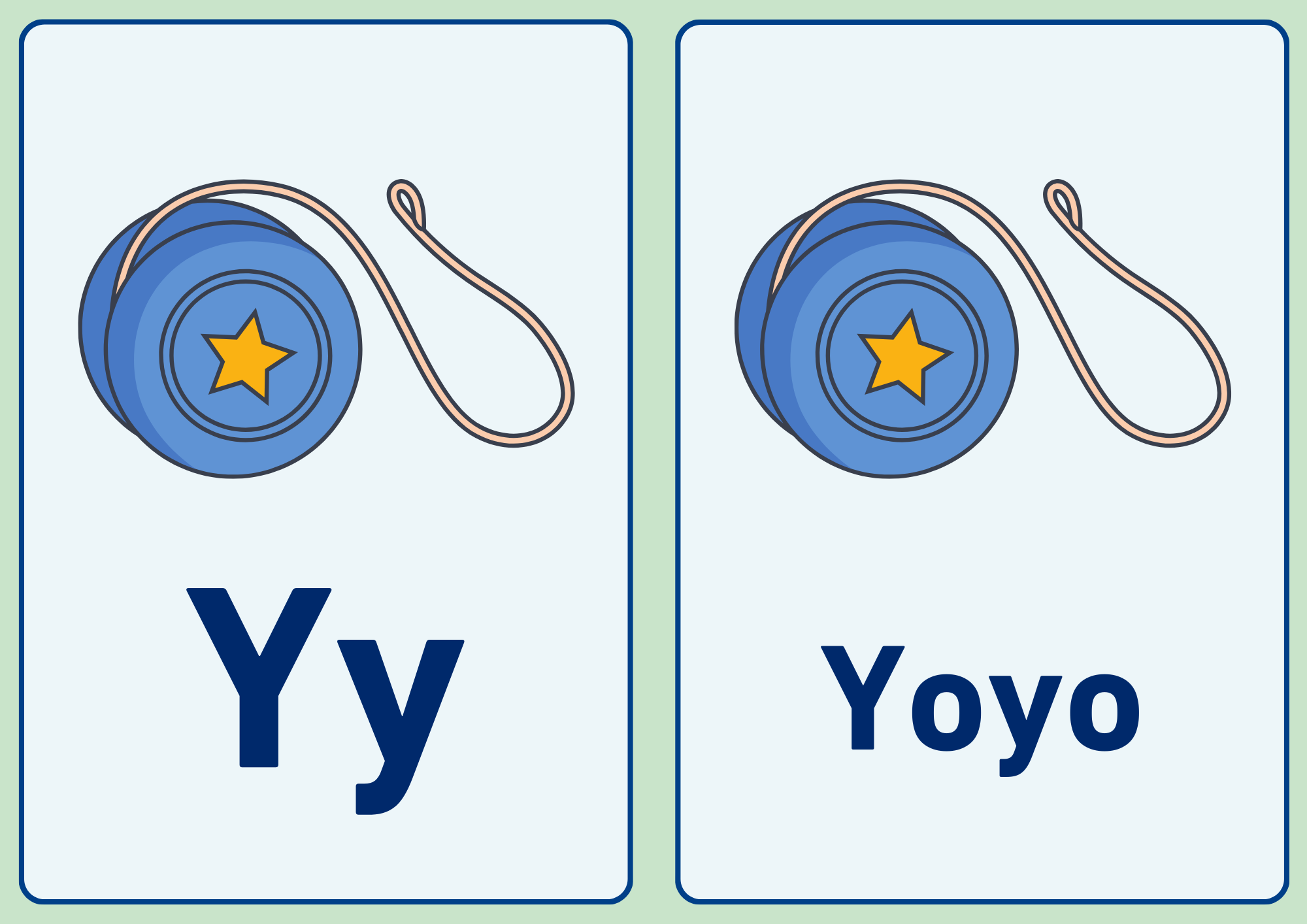 A–Z Alphabet Flashcards | Printable Educational Cards for Kids | ABC Learning (A4)