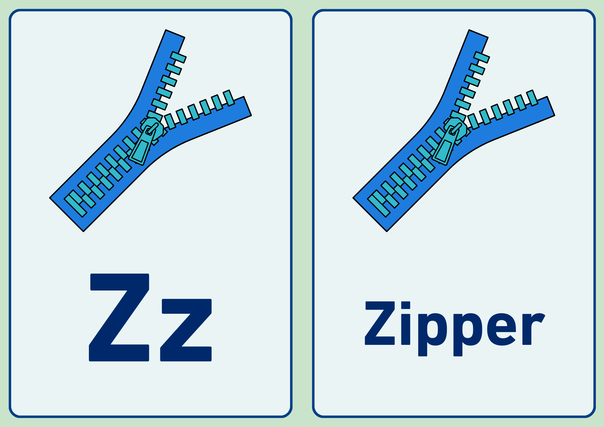 A–Z Alphabet Flashcards | Printable Educational Cards for Kids | ABC Learning (A4)