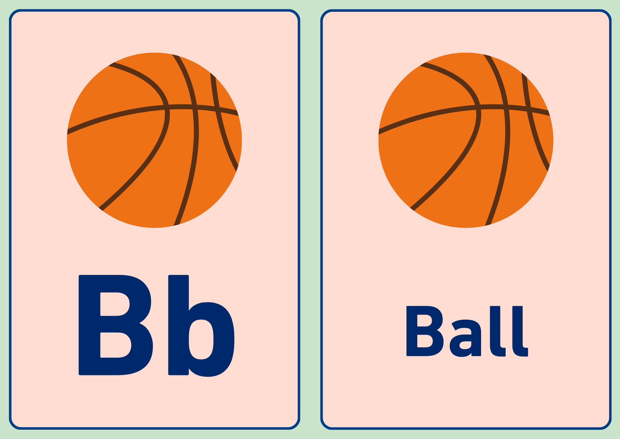 A–Z Alphabet Flashcards | Printable Educational Cards for Kids | ABC Learning (A4)