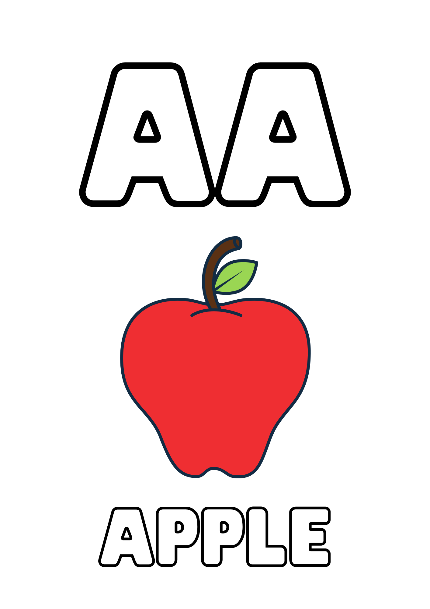 Printable Alphabet Flashcards – Black and White A–Z Learning Cards