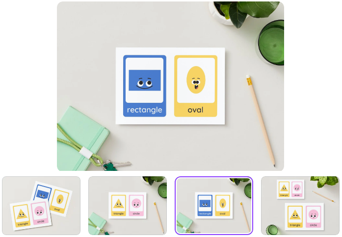 Printable Basic Shapes Flashcards for Kids – Circle, Square, Triangle & More